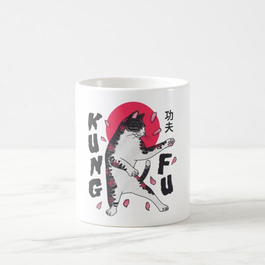 Kung Fu Cat Kaffeetasse (Mittel)