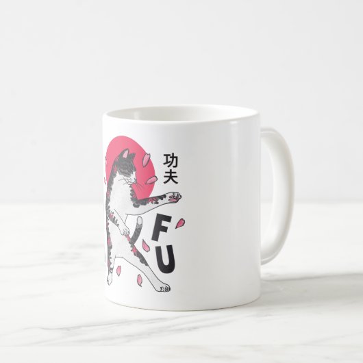 Kung Fu Cat Kaffeetasse (VorderseiteRechts)