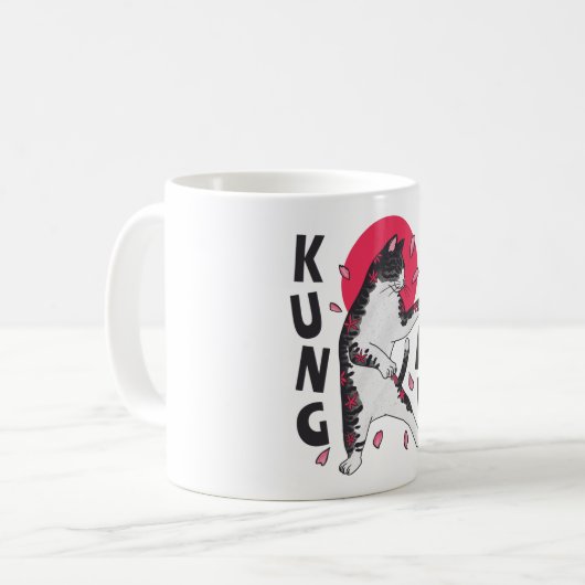 Kung Fu Cat Kaffeetasse (Vorderseite Links)