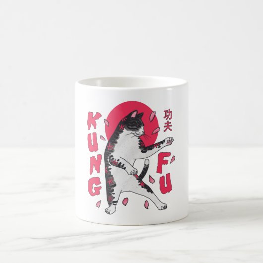 Kung Fu Cat Kaffeetasse (Mittel)