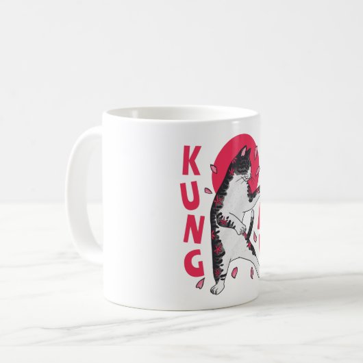 Kung Fu Cat Kaffeetasse (Vorderseite Links)
