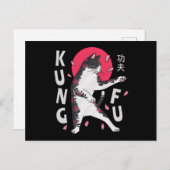 Kung Fu Cat Postkarte (Vorne/Hinten)