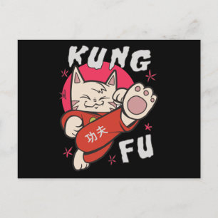 Kung Fu Cat Postkarte