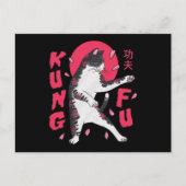 Kung Fu Cat Postkarte (Vorderseite)