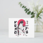 Kung Fu Cat Postkarte (Stehend Vorderseite)