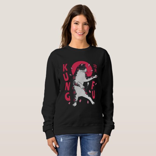 Kung Fu Cat Sweatshirt (Vorne ganz)