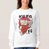 Kung Fu Cat Sweatshirt (Vorderseite)