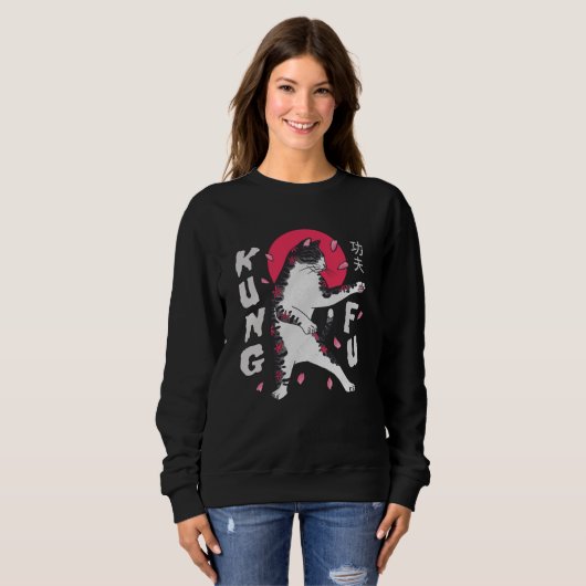 Kung Fu Cat Sweatshirt (Vorne ganz)