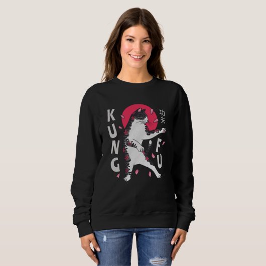 Kung Fu Cat Sweatshirt (Vorne ganz)