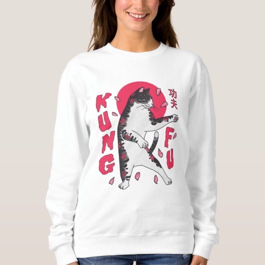 Kung Fu Cat Sweatshirt (Vorderseite)
