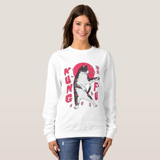 Kung Fu Cat Sweatshirt (Vorne ganz)