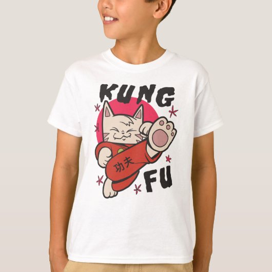 Kung Fu Cat T-Shirt (Vorderseite)