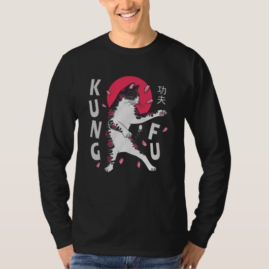 Kung Fu Cat T-Shirt (Vorderseite)