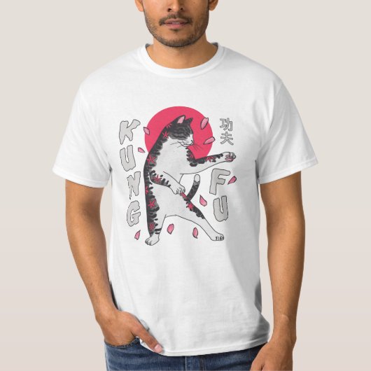 Kung Fu Cat T-Shirt (Vorderseite)