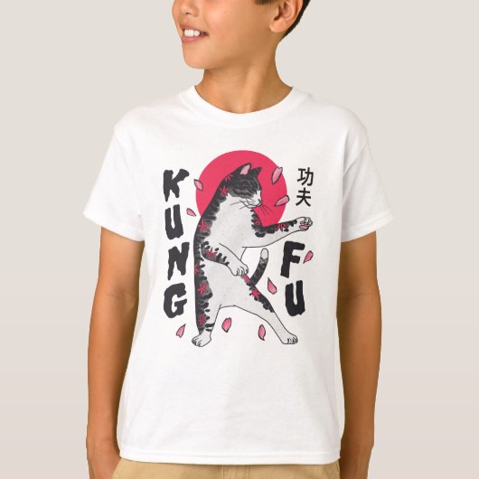 Kung Fu Cat T-Shirt (Vorderseite)