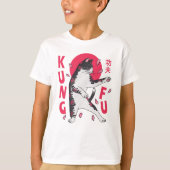 Kung Fu Cat T-Shirt (Vorderseite)