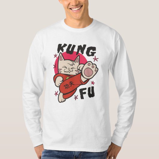 Kung Fu Cat T-Shirt (Vorderseite)