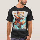 Kung Fu Cat T-Shirt (Vorderseite)