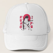 Kung Fu Cat Truckerkappe (Vorderseite)