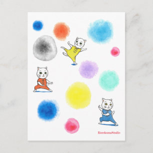 Kung-Fu Cats Postkarte