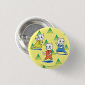 Kung Fu Cats Round Button, Small, 1¼ Inch Button (Vorne & Hinten)