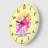 Kung-Fu der Gottesanbeterin Große Wanduhr (Winkel)