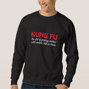 Kung fu die Kunst der Klappbekleidung Sweatshirt