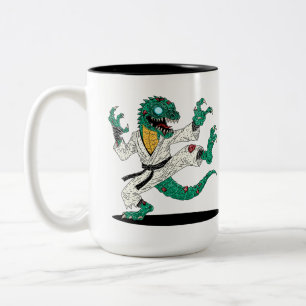 Kung Fu Echsen Zombie Zweifarbige Tasse