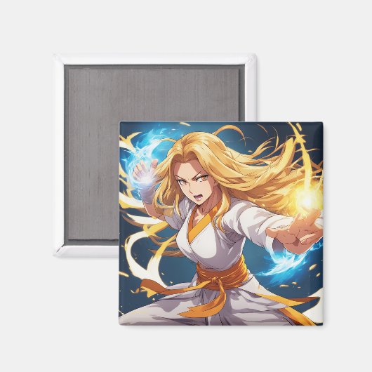 Kung Fu Fighter 15 Magnet (Vorderseite/Rückseite)