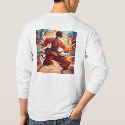 Kung Fu Fighter 2 Plus Symbol T-Shirt (Rückseite)