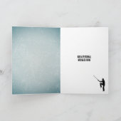 Kung Fu Fighter - Kampfkunst - Männliches Sportthe Karte (Innenseite)