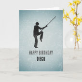 Kung Fu Fighter - Kampfkunst - Männliches Sportthe Karte (Gelbe Blume)