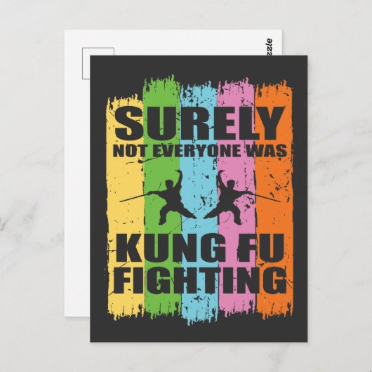 Kung Fu Fighting Gift Funny Martial Arts Zitat Postkarte (Vorne/Hinten)