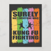 Kung Fu Fighting Gift Funny Martial Arts Zitat Postkarte (Vorderseite)