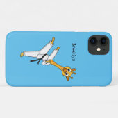 Kung Fu giraffe Cartoon Illustration Case-Mate iPhone Hülle (Rückseite (Horizontal))