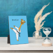 Kung Fu giraffe Cartoon Illustration Fotoplatte (Seite)