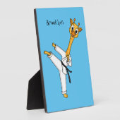 Kung Fu giraffe Cartoon Illustration Fotoplatte (Seite)