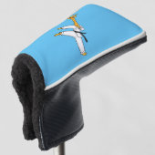Kung Fu giraffe Cartoon Illustration Golf Headcover (3/4 Vorderseite)