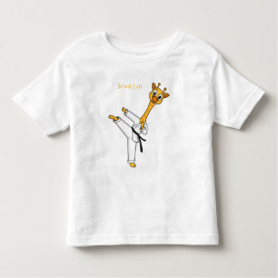 Kung Fu giraffe Cartoon Illustration Kleinkind T-shirt