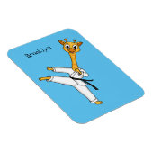 Kung Fu giraffe Cartoon Illustration Magnet (Rechte Seite)