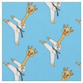 Kung Fu giraffe Cartoon Illustration Stoff (Nahaufnahme)
