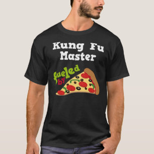 Kung Fu Haupt(lustiges) Pizza-T-Shirt T-Shirt