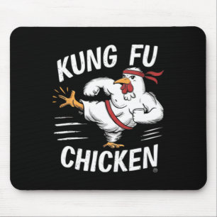 Kung Fu Huhn Lustiger Karate Hahn Frauen Männer Ch Mousepad