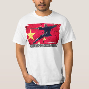 Kung Fu Ikonen-T - Shirt (chinesische Flagge)