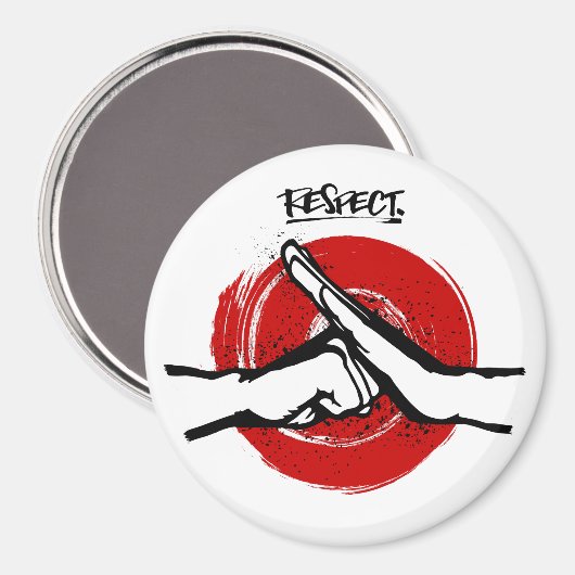 Kung Fu - Kampfkunst - Achtung Magnet (Vorderseite/Rückseite)