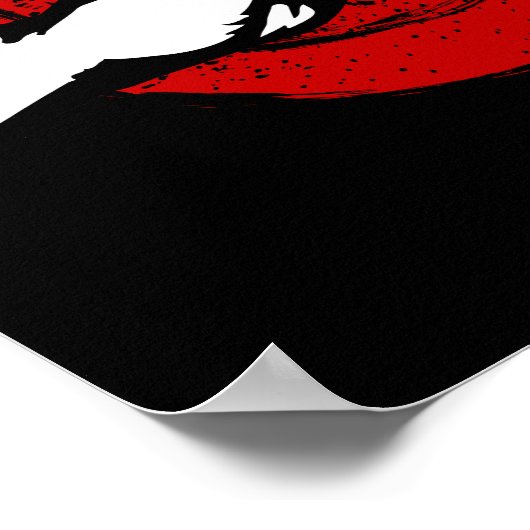 Kung Fu - Kampfkunst - Achtung Poster (Ecke)