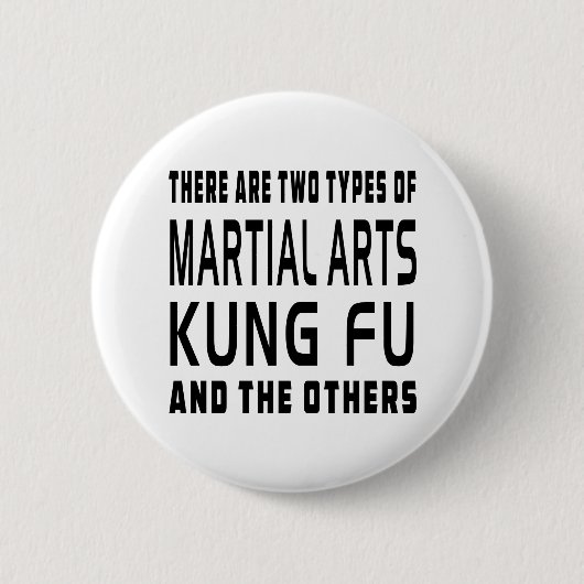 Kung Fu Kampfkunst-Entwürfe Button (Vorderseite)