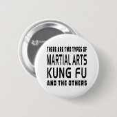 Kung Fu Kampfkunst-Entwürfe Button (Vorne & Hinten)