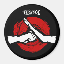 Kung Fu - Kampfkunst - Respektmagnet Magnet