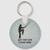 Kung Fu-Kampftechnik - eigener Text auf beiden Sei Schlüsselanhänger (Vorderseite)